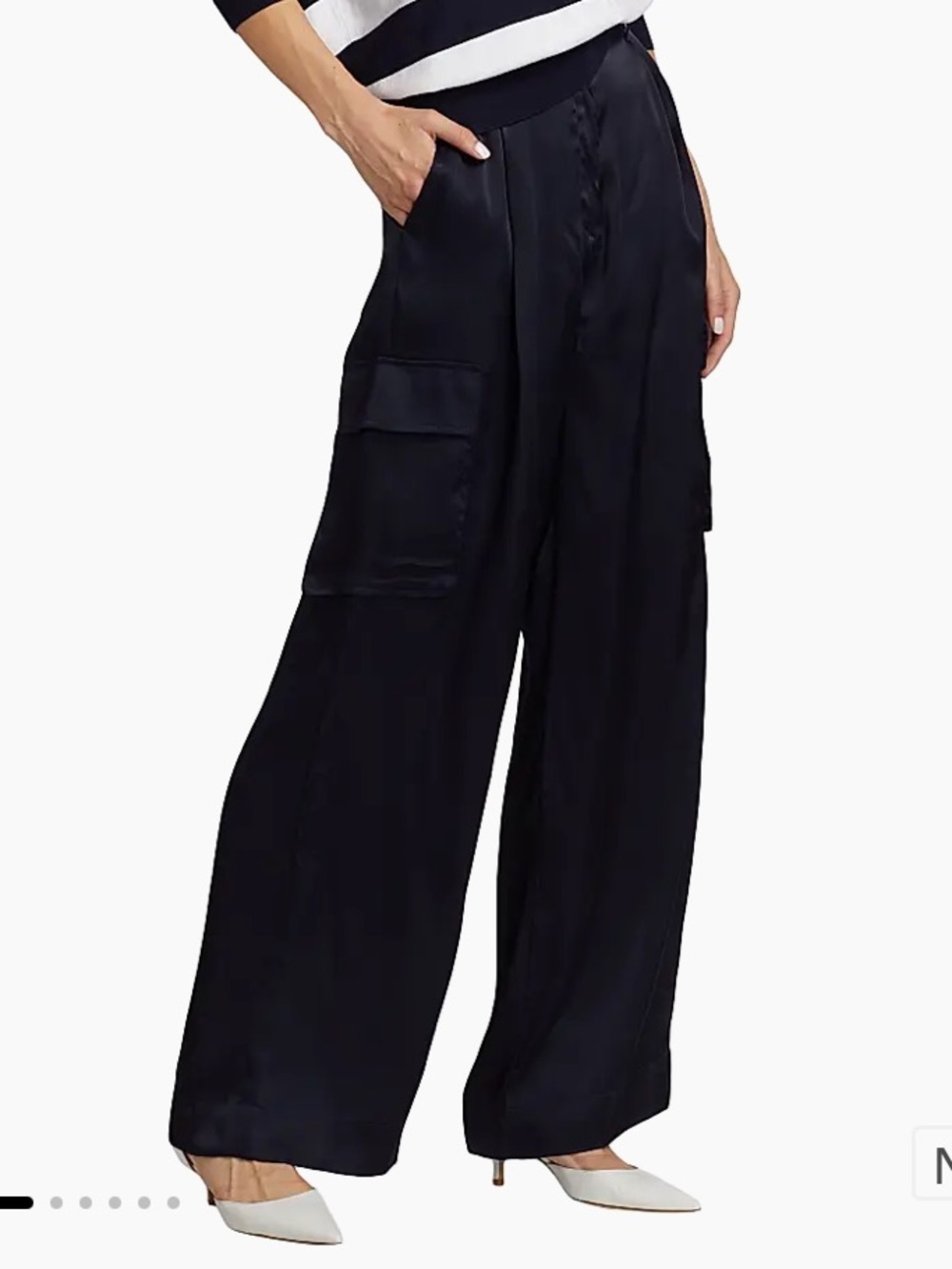 Marella

Birillo Wide-Leg Satin Cargo Pants